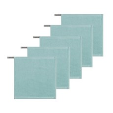 송월타월 30수 비비드 고리 손수건30, 5개, 스카이