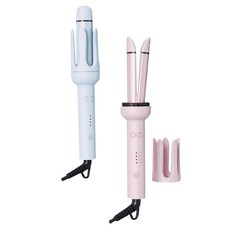 直捲兩用造型器，快速加熱，操作簡單，負離子護髮，多種溫度選擇，輕鬆打造百變造型, 藍色, 卷直兩用捲髮棒-藍色