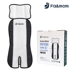 韓國 Fa&mom 推車汽座專用涼風座墊 推車涼墊 涼感透氣 藍牙 兒童涼風墊 手推車坐墊 汽座 涼墊 嬰兒涼感墊 A3, 1個, 藍芽款 / 0003