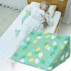 웰스홈 다기능 욕창방지 삼각쿠션 휠체어등받이 와상환자 자세변환 어르신 간병 요양용품 실버케어, 삼각쿠션_1개