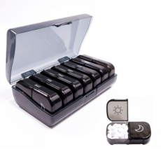 오르가니 요일별 낮밤 분리 약통 케이스 일주일, 1개