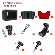 호환Scorpion Exo R1 헬멧 GoPro Hero 용 맞춤형 알루미늄 턱 마운트 13 12 11 10 Insta360 X4 X3 Ace DJI, 02 for DJI 3 4 5Pro