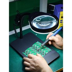 검사용 확대경 고배율 PD-032C PDOK 산업용 램프 10배 돋보기 스탠드 공장, 블랙 USB-032C 화이트 글라스 10X20X, 1개