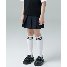 [무신사스탠다드] 키즈 라이트웨이트 밴딩 플리츠 스커트 [네이비]