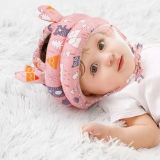 머리보호대 유아방지모자 핑크디자인 아기두상보호, 머리보호대 그린, 1개