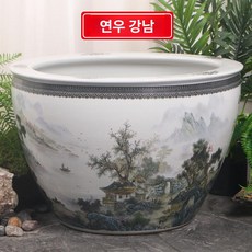 특대형 도자기 금붕어 연꽃 수생 수조 정원, 40x40x28cm 지름 40cm높이 28cm, 1개, 연우강남