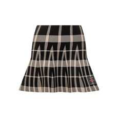 MSGM 체크 플리츠 스커트