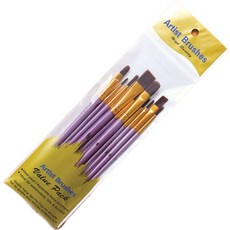 美術繪畫筆套裝 兒童DIY油畫水彩筆, 1個, 紫色, 紫色