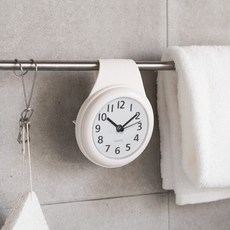 욕실 아날로그 방수시계 흡착 걸이형 주방 화장실 탁상 저소음 선물 집들이 신혼 자취, 흡착형, 아이보 흡착형