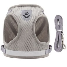 아렌샵 매쉬한 강아지 하네스 고양이겸용, 그레이