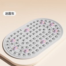 DIU 硅膠壓板加加厚足底腳墊按摩墊子原地室內墊腳跑步腳底經絡舒緩墊, 灰色(大碼)【約45X76cm】8顆磁石:如圖, 1個