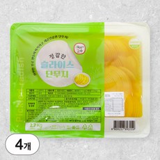 아트푸드 슬라이스 슬림 단무지, 4개, 2.7kg