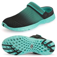 사구아로 남성용 퀵 드라이 가든 슈즈 경량 통기성 가드닝 클로그 워터 슈즈 메시 샌들 스포츠 아웃도어 비치 풀 운동용