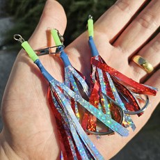 왕대구 지깅바늘 꼴뚜기 세트 대구낚시바늘 대구채비 축광, 1개, 3개입