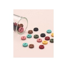 패션스타트 미니 라운드 장식단추 6mm 35개 7컬러믹스, 멀티, 1개