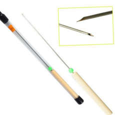 낚시 지렁이 꽂이 휴대용 스테인리스 낚시용 원목 지렁이 꽂이 바늘 어두운 미끼