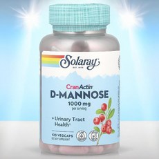 솔라레이 d 디 만노스 비타민 C 크랜베리 효능 120캡슐 Solaray, 1개
