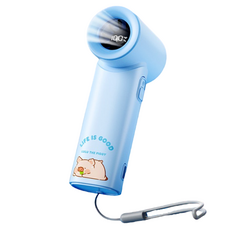 토이제로플러스 루루 더 피기 휴대용 미니 고속 선풍기 N610, 블루