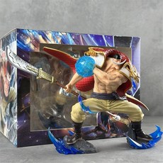 LX 海賊王 白鬍子 航海王 戰鬥姿態 雕像場景 模型 動漫 盒裝手辦, 1個, LX白鬍子11cm