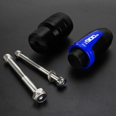 오토바이 배기 슬라이더 충돌 패드 보호대, 1개, 4. A Blue