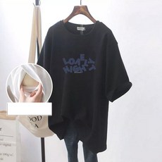수유복 임산부 반팔 티셔츠 여름 캐주얼 라운드넥 옆트임 반팔티 패션 슬림핏 외출용 수유티 상의 sjs