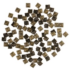 GHSHOP 50 쌍 광장 피라미드 벌지 금속 클로 리벳 스터드 스파이크 나사 공예 leathercraft 용 diy 꾸밈 스크류 백, 구리, 구리, 1개