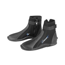 JSNORKLET 다이빙 부츠 3mm 네오프렌 잠수복 부츠 수상 스포츠용 미끄럼 방지 밑창 포함 블랙. 여성 10/남성 9