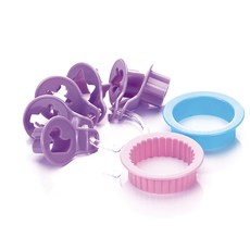 테스코마 쇼트브레드 쿠키커터 8종 세트, 1개, Purple, Blue, Pink
