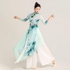 水墨紗衣連衣裙 舞蹈服 演出服