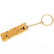 휴대용 고주파 폭발 고음 이중 튜브 생존 서바이벌 조난 구조 SOS 신호 호루라기 호각 휘슬 골드, 실버, 1개