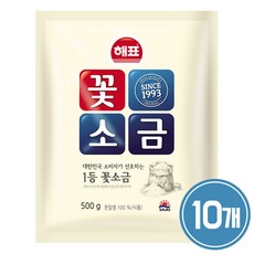 사조해표 꽃소금, 500g, 10개
