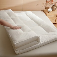 사계절 매트리스 바닥 매트 8cm 토포매트리스 침대 접이식매트리스, 흰색