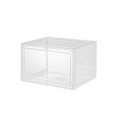 壓克力磁吸鞋盒 透明鞋盒 鞋架 收納盒 高顏值耐用 防塵防潮 可疊加鞋櫃鞋架, 1個, 新款一般款-白(超過四個要選擇宅配)