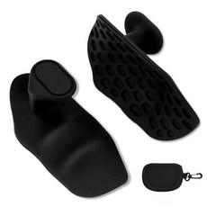 ms0126- 실리콘 헬스장갑 턱걸이 철봉 운동그립 손바닥보호 미끄럼방지 장갑, 블랙 2p