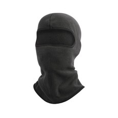 迷彩刷毛保暖全罩式頭套，冬季戶外運動防風保暖面罩，刷毛材質柔軟舒適，全罩式設計有效防風, 灰色, 1個