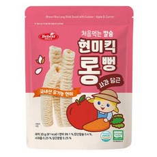 베베스트 처음먹는 칼슘 현미킥 롱뻥, 사과 당근, 20g, 7개