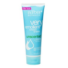 Alba Botanica 莓果潤膚刮鬍膏, 無味, 1個, 227克