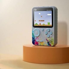 초미니 미니 레트로 고전 게임기 추억의게임 아케이드 휴대용 오락실 겜보이, Grey blue