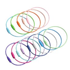 리브온 컬러 와이어 키링 링 10P 세트 DIY 키링만들기 부자재, 10개, 혼합색상