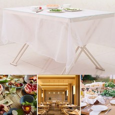 J스토어 일회용 반투명 비닐 테이블보 10개 업소용비닐 식당 일회용식탁보, 1세트