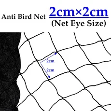 그물망 울타리 촘촘한 새 동물 메쉬 나일론 보호망 휀스 안전망 새로운 20mm 구멍 블랙 HDPE 메쉬 과수원, 04 10mx5m, 01 CHINA, 01 Mesh 2cm x 2cm