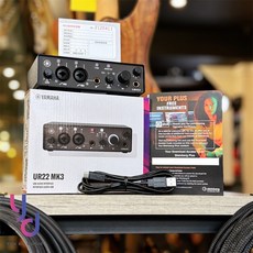 YAMAHA 山葉 UR22 MK3 錄音介面 雙軌輸入 直播 錄音 剪輯 創作, 黑色,不加購，單主機
