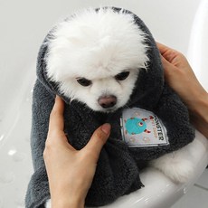 초코펫하우스 몬스터 펫타올 (다크그레이) (소형), 본상품, 1개