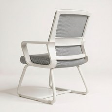 에임엑스 사무용 학습용 집중력 의자, 고정형, 화이트