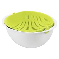 AKEBONO 曙產業 洗米瀝水藍, 1組, 綠色 + 白色