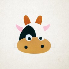 청양 역할놀이 머리띠 소 황소 동물머리띠 교구 A 1개입
