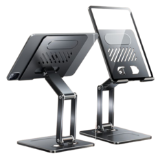 귀여운사람들 노트북 태블릿 각도조절 접이식 높은 거치대, 다크그레이, 1개