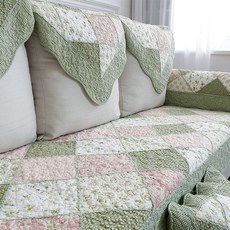 북유럽풍 코튼 소파 커버 패브릭 시트 시트 4종 쿠션 사계절 패드, 1개, D.