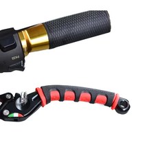 데일리쇼핑 오토바이 브레이크 고무레버 2p 레바 실리콘 그립 핸들튜닝 클러치, 1세트, 레드