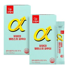 굿헬씨 알파CD 밸런스핏 파우더 14포, 2개, 42g